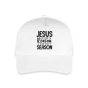 Jesus is the Reason for the Season - Organic Kids’ Baseball Cap - white - Front
