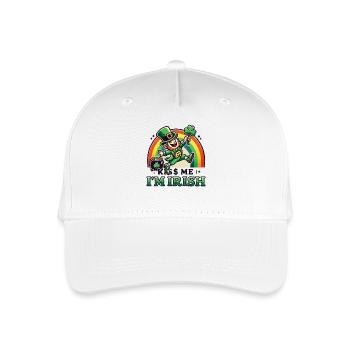 St. Patrick's Day Kiss Me I'm Irish - Kinder Bio Basecap - Weiß - Vorne