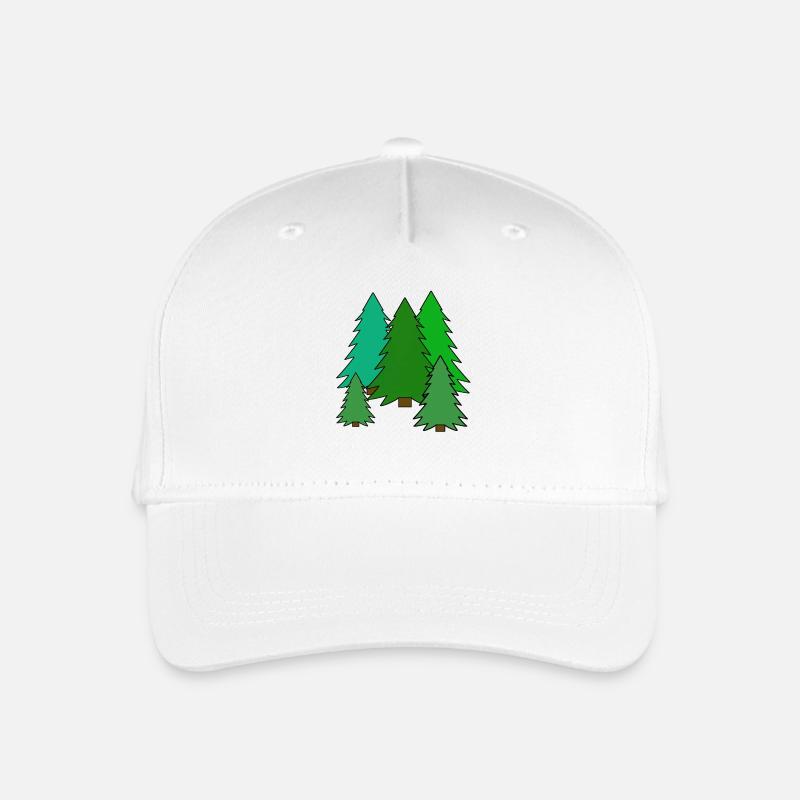 Arbre Sapin Nature Forest Forêt de Conifères Sapins Co2 - Casquette de baseball bio Enfant - blanc