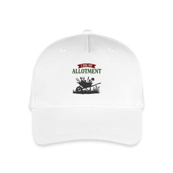 Ich grabe meinen Schrebergarten - Kinder Bio Basecap - Weiß - Vorne