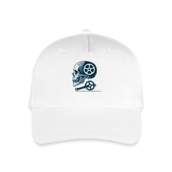 Bicycle Skeleton Sprocket Cycling - Organic Kids’ Baseball Cap - white - Front