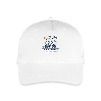 Bike MTB Mountain Bike Club Retro - Organic Kids’ Baseball Cap - white - Front