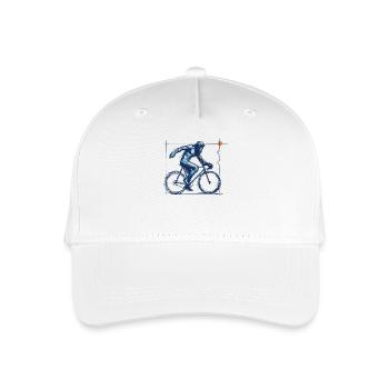 Dynamic Bicycle Artwork for Road Bike - Organic Kids’ Baseball Cap - white - Front