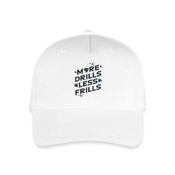 Artiste de peinture au diamant Plus de forets Moins de fioritures - Casquette de baseball bio Enfant - blanc - Devant