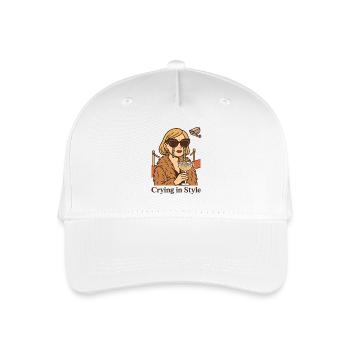 Crying in Style – Weinen mit Stil - Kinder Bio Basecap - Weiß - Vorne