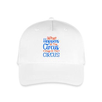 What Happens In The Circus Stays Performer Gifts - Organic Kids’ Baseball Cap - white - Front