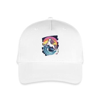 Einhorn - Kinder Bio Basecap - Weiß - Vorne