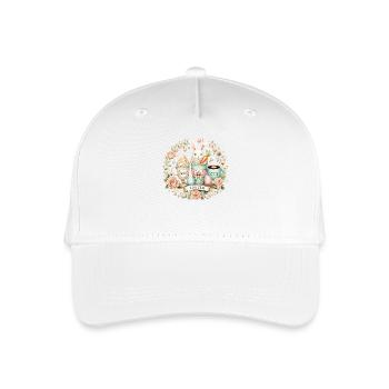 Lapin de Pâques Café Latte Macchiato de Pâques Design - Casquette de baseball bio Enfant - blanc - Devant