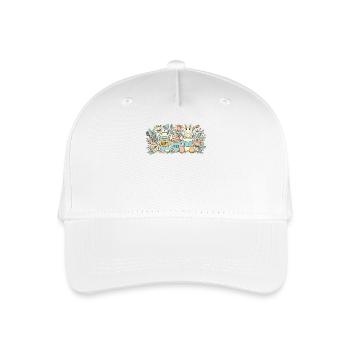 Tasse à café lapin de Pâques Latte Macchiato Pâques - Casquette de baseball bio Enfant - blanc - Devant
