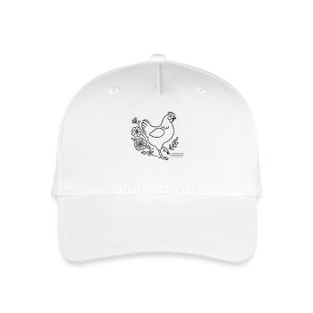 Easter Chicken Lover Floral Cottagecore - Organic Kids’ Baseball Cap - white - Front