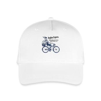 Easter Retro Bunny Bicycle Joy Hopline - Organic Kids’ Baseball Cap - white - Front