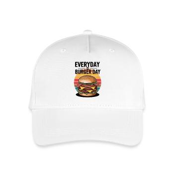 Burger Tag ist jeden Tag - Kinder Bio Basecap - Weiß - Vorne