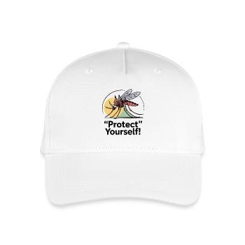 MOUSTIQUES, PROTÉGEZ-VOUS - Casquette de baseball bio Enfant - blanc - Devant