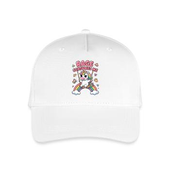 Rage Consumes Me, Funny Sarcastic Unicorn Girls - Organic Kids’ Baseball Cap - white - Front