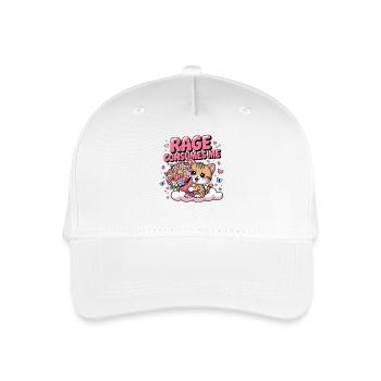 Wut verschlingt mich, Sarkastische Kätzchenmädchen - Kinder Bio Basecap - Weiß - Vorne