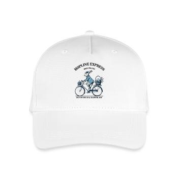 Easter Hopline Express Retro Aesthetic Bunny Hugs - Organic Kids’ Baseball Cap - white - Front