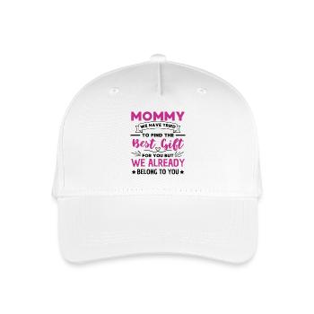 Liebevolles Mama Design Muttertag - Kinder Bio Basecap - Weiß - Vorne