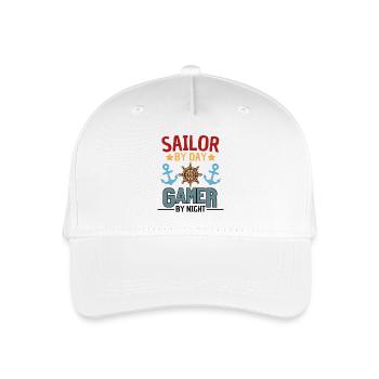 Dicton sur la voile et les jeux d’argent - Casquette de baseball bio Enfant - blanc - Devant