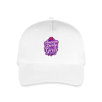American Party Girls Theme USA - Organic Kids’ Baseball Cap - white - Front
