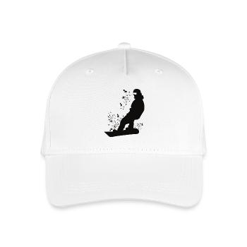 Snowboarder Snowboarding Snowboard - Kinder Bio Basecap - Weiß - Vorne