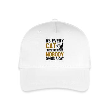 Funny cat saying for cat owners - Organic Kids’ Baseball Cap - white - Front