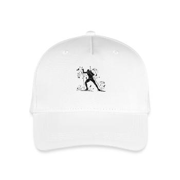 Biathlete Nordic Combined Biathlon - Organic Kids’ Baseball Cap - white - Front