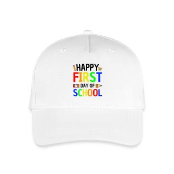 First day of school School Enrollment Joy - Organic Kids’ Baseball Cap - white - Front
