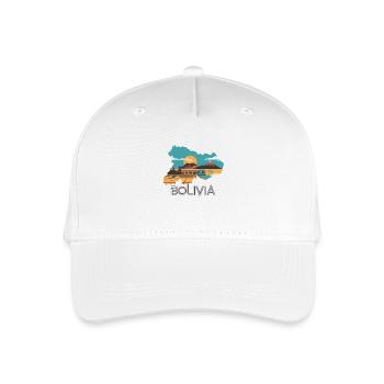 Discover the beauty of Bolivia in - Organic Kids’ Baseball Cap - white - Front