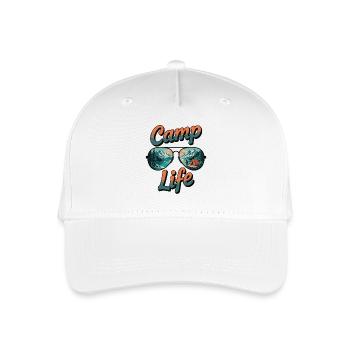 Camp Life – Pure Adventure - Organic Kids’ Baseball Cap - white - Front