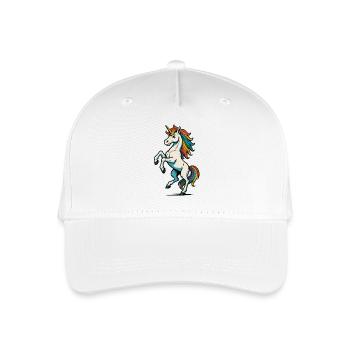 Einhorn – Das magische Wesen der Fantasie - Kinder Bio Basecap - Weiß - Vorne