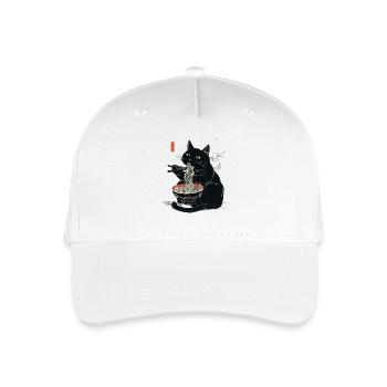 Ramen Kitty - Organic Kids’ Baseball Cap - white - Front