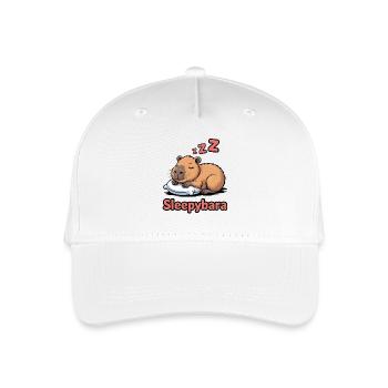 Sleepybara Dream Cuddle - Organic Kids’ Baseball Cap - white - Front