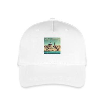 Retro Malta Valletta Port City Sunbeams - Organic Kids’ Baseball Cap - white - Front
