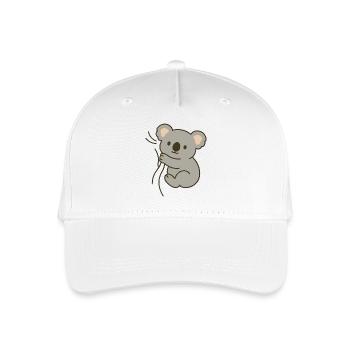 Kuschel-Koala - Kinder Bio Basecap - Weiß - Vorne