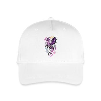 Cosmic Dragon with Ornaments - Organic Kids’ Baseball Cap - white - Front