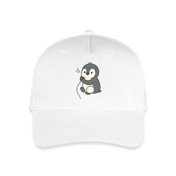 Pingouin câlin - Casquette de baseball bio Enfant - blanc - Devant