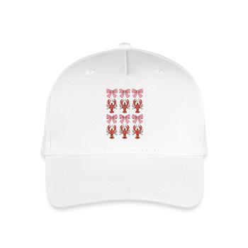 Coquette Lobster Bows Pattern - Organic Kids’ Baseball Cap - white - Front