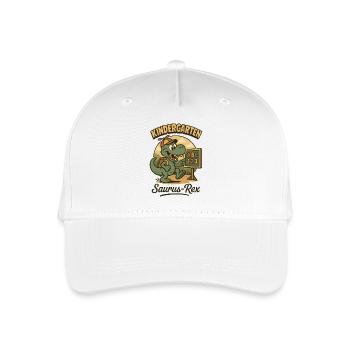 Nursery Saurus Rex Dinosaur Lover - Organic Kids’ Baseball Cap - white - Front