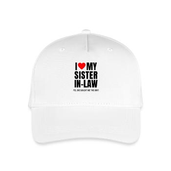 Brother-in-law Sister-in-law Shirt Purchased Gift Saying - Organic Kids’ Baseball Cap - white - Front