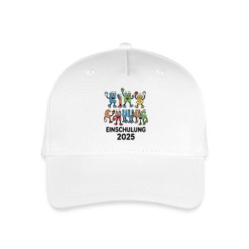 ABC-Gang – Einschulung 2025 - Kinder Bio Basecap - Weiß - Vorne