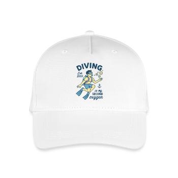 La plongée est. 2005 est mon deuxième Oxygen - Casquette de baseball bio Enfant - blanc - Devant