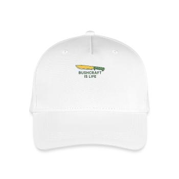 Bushcraft Is Life Prepper Survival - Organic Kids’ Baseball Cap - white - Front