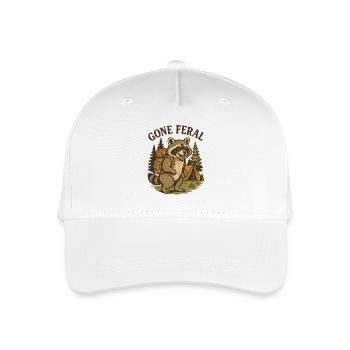 Gone Feral Prepper Survival Bushcrafting - Organic Kids’ Baseball Cap - white - Front