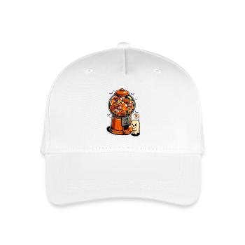 Kaugummi - Halloween Süßigkeiten Geist - Kinder Bio Basecap - Weiß - Vorne