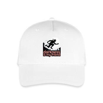 NINJA, DARKNESS IS MY FRIEND - Organic Kids’ Baseball Cap - white - Front