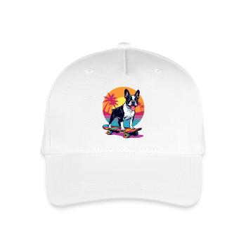 Skater Bulldogge - Kinder Bio Basecap - Weiß - Vorne