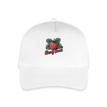 Berry Sweet – Sweet Strawberry Shirt - Organic Kids’ Baseball Cap - white - Front