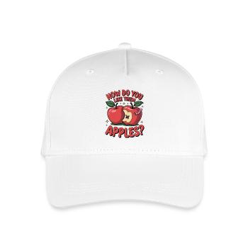 How Do You Like Them Apples? Lustiger Apfel Spruch - Kinder Bio Basecap - Weiß - Vorne