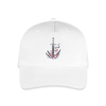 THE ULTIMATE SWORD - Organic Kids’ Baseball Cap - white - Front