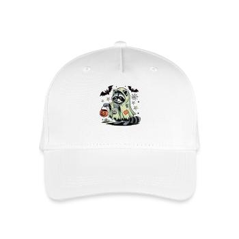 Déguisement de raton laveur d’Halloween - Casquette de baseball bio Enfant - blanc - Devant
